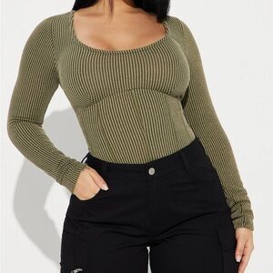 Ribbed Fashion Nova Bodysuit
